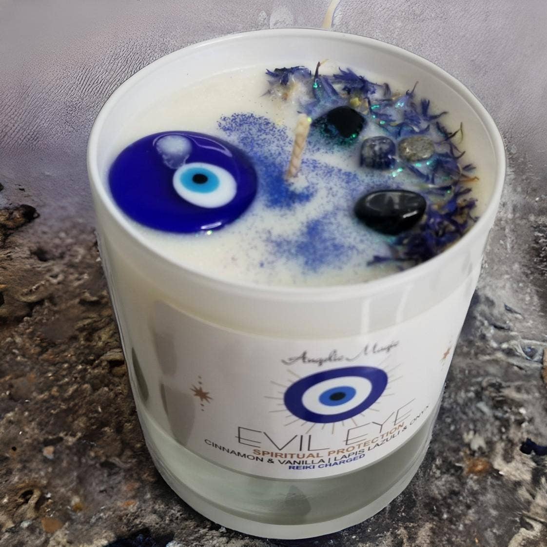 Bougie de soja contre le mauvais œil