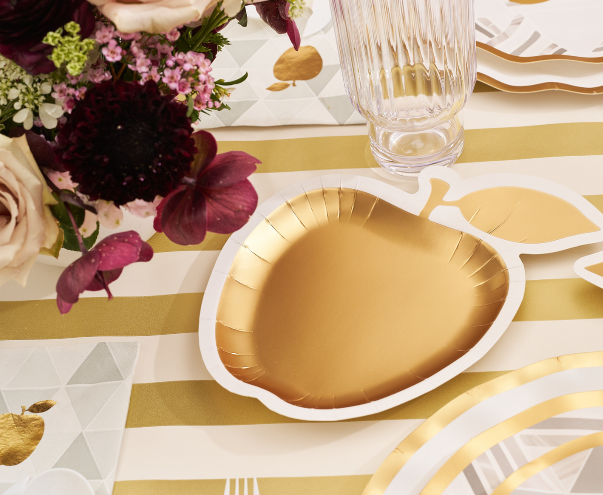Golden Apple paper Salad/ dessert Plates