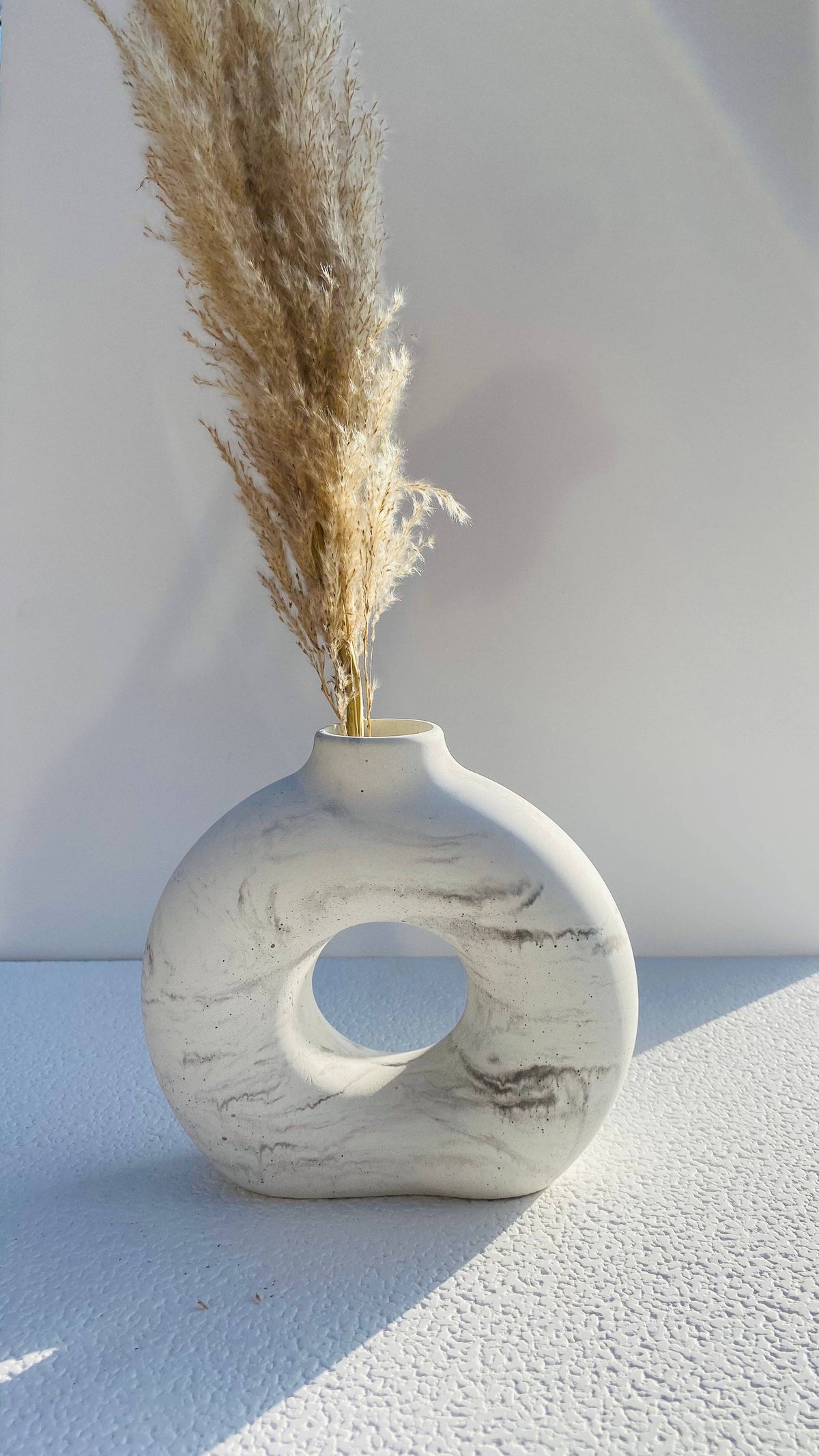 Concrete Circular Hollow Vase