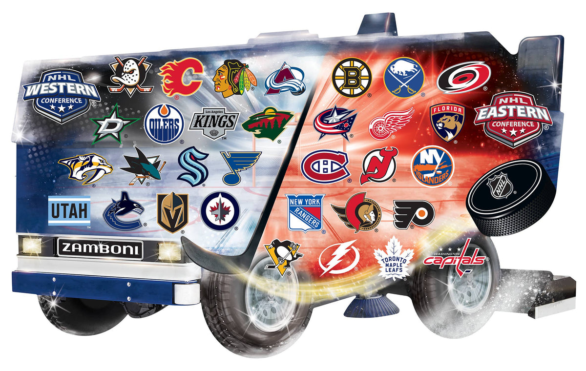 NHL - Hockey teams 500 Piece Zamboni Shaped Puzzle