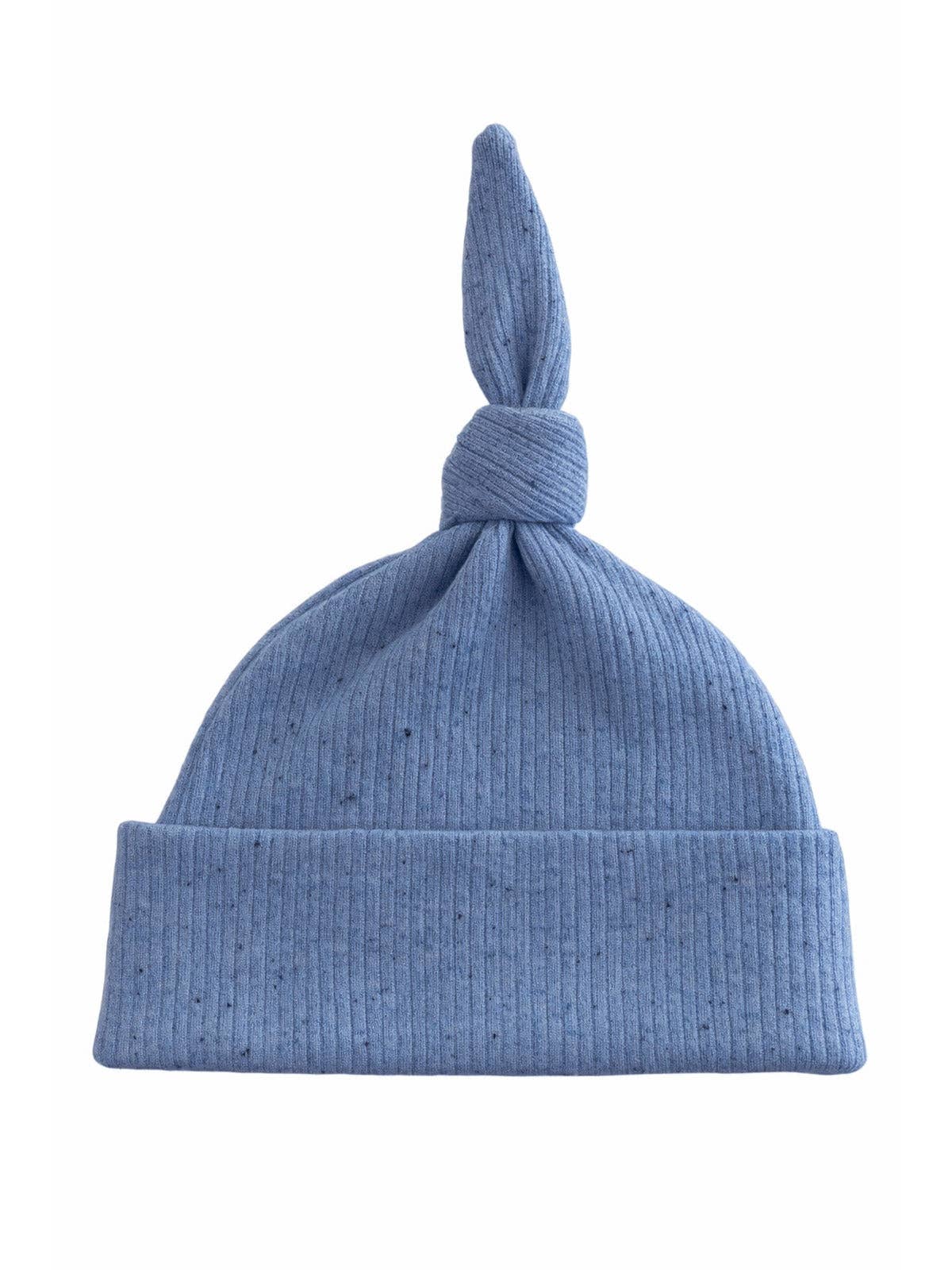 Blue Speckle / Organic Ribbed Beanie