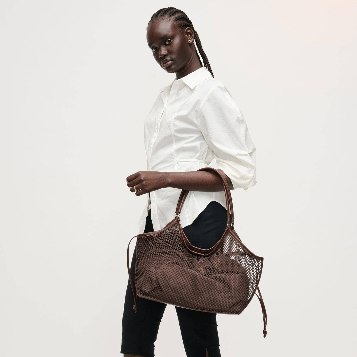 Mesh Tote - chocolate