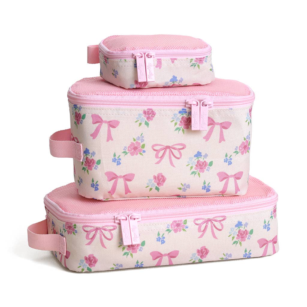 Cubes d'emballage Rubans et Roses