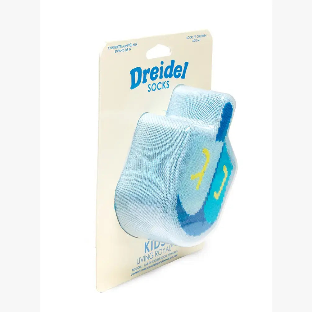 3D Packaged Kids Dreidel Socks