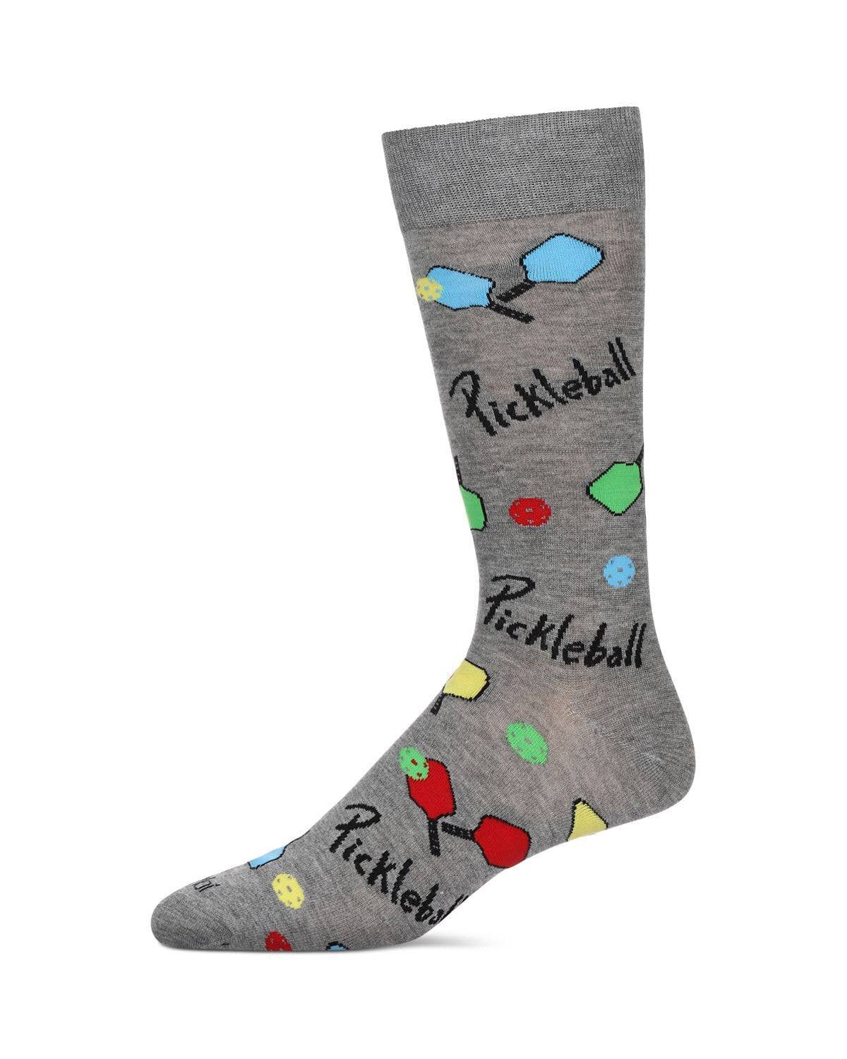 Pickleball Paddle Mens Crew socks