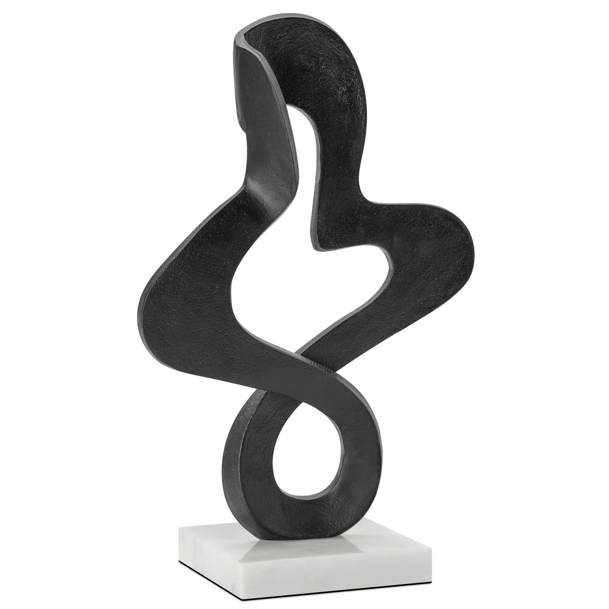 Twist Black On Marble Base