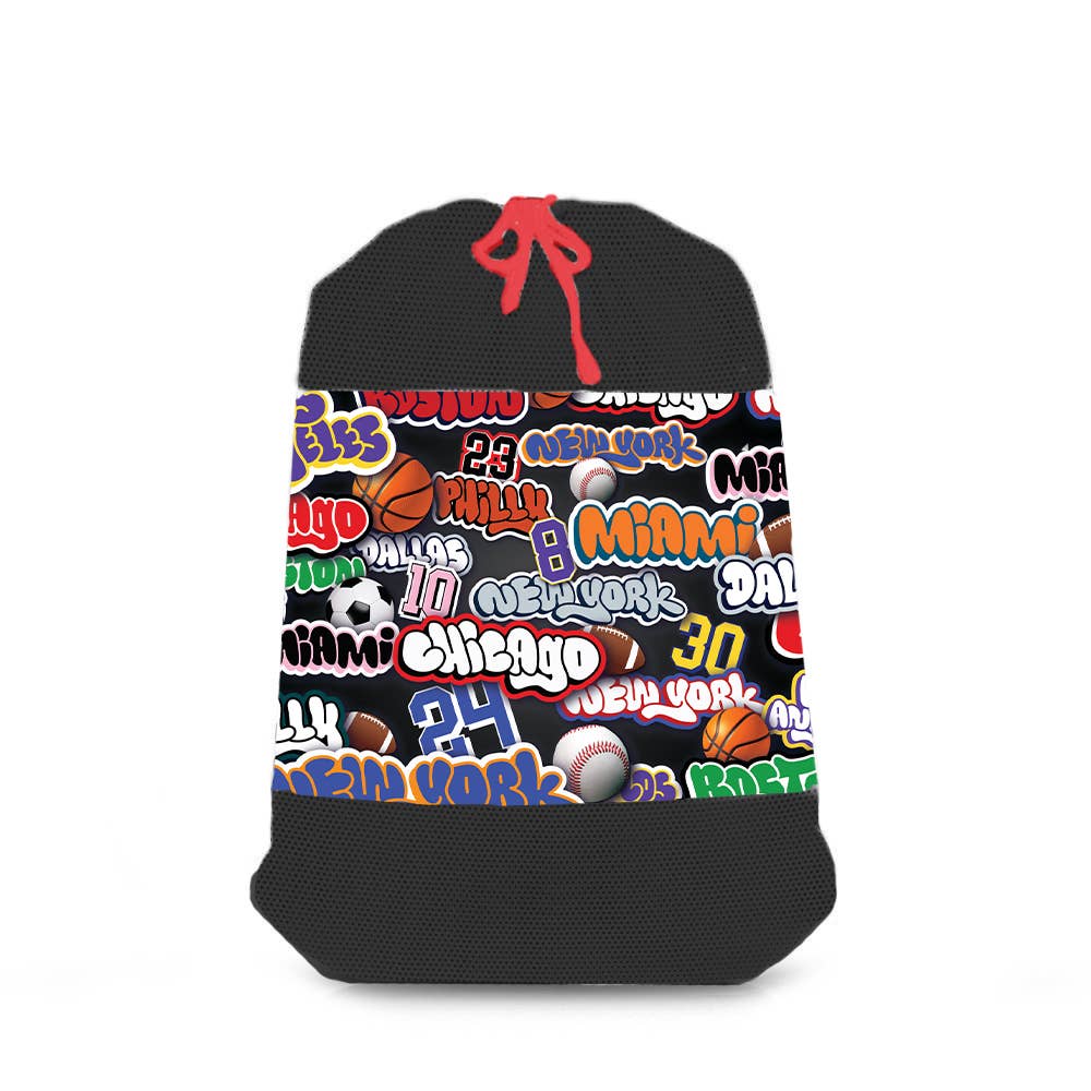 Sac à linge en maille Sports Nation