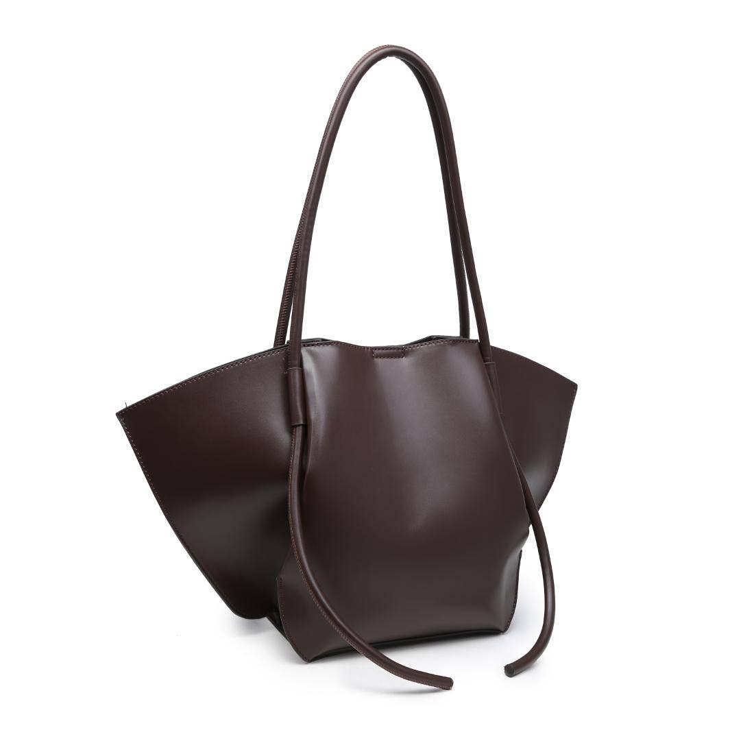 Sculpted Tote - chocolate