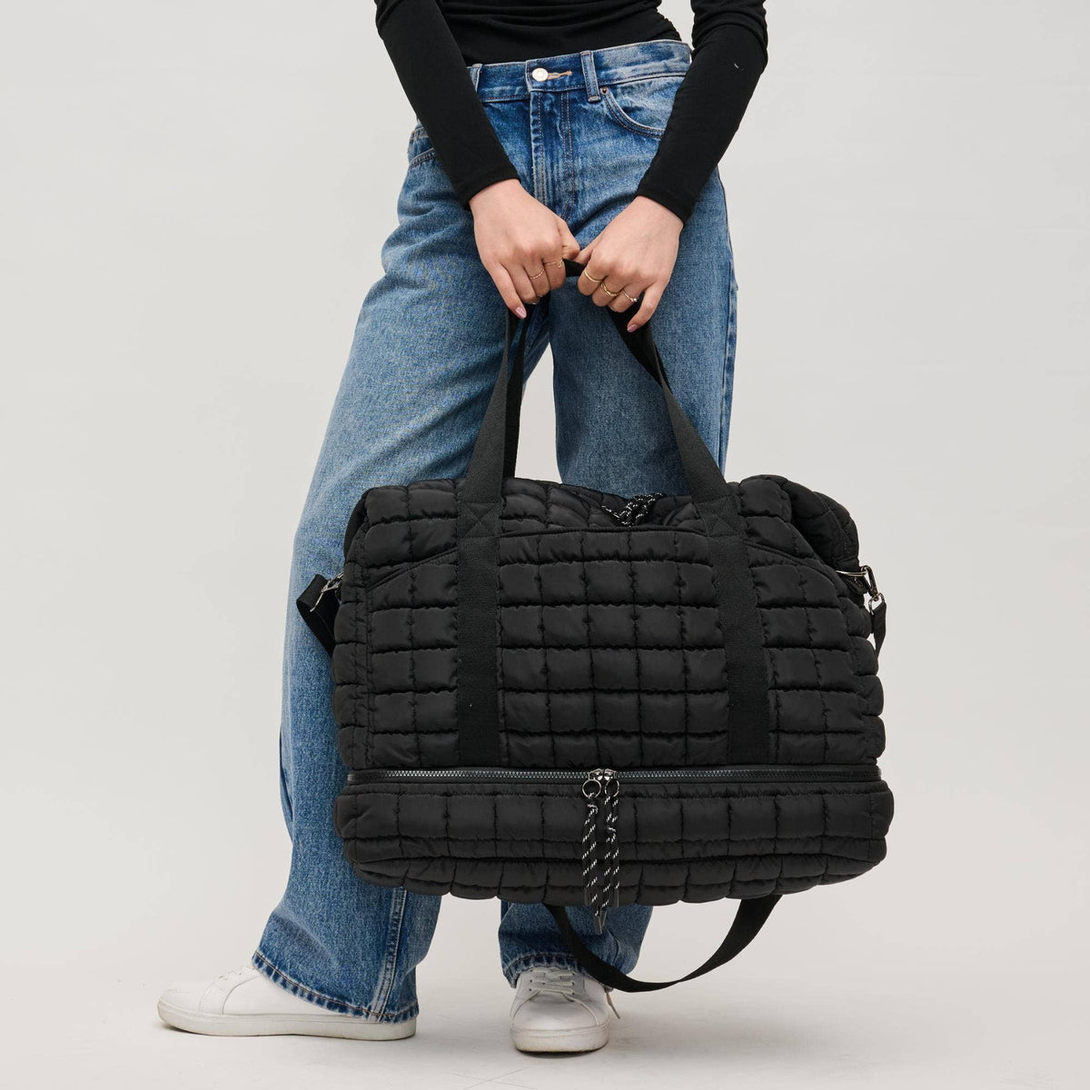 Sac de voyage matelassé en nylon