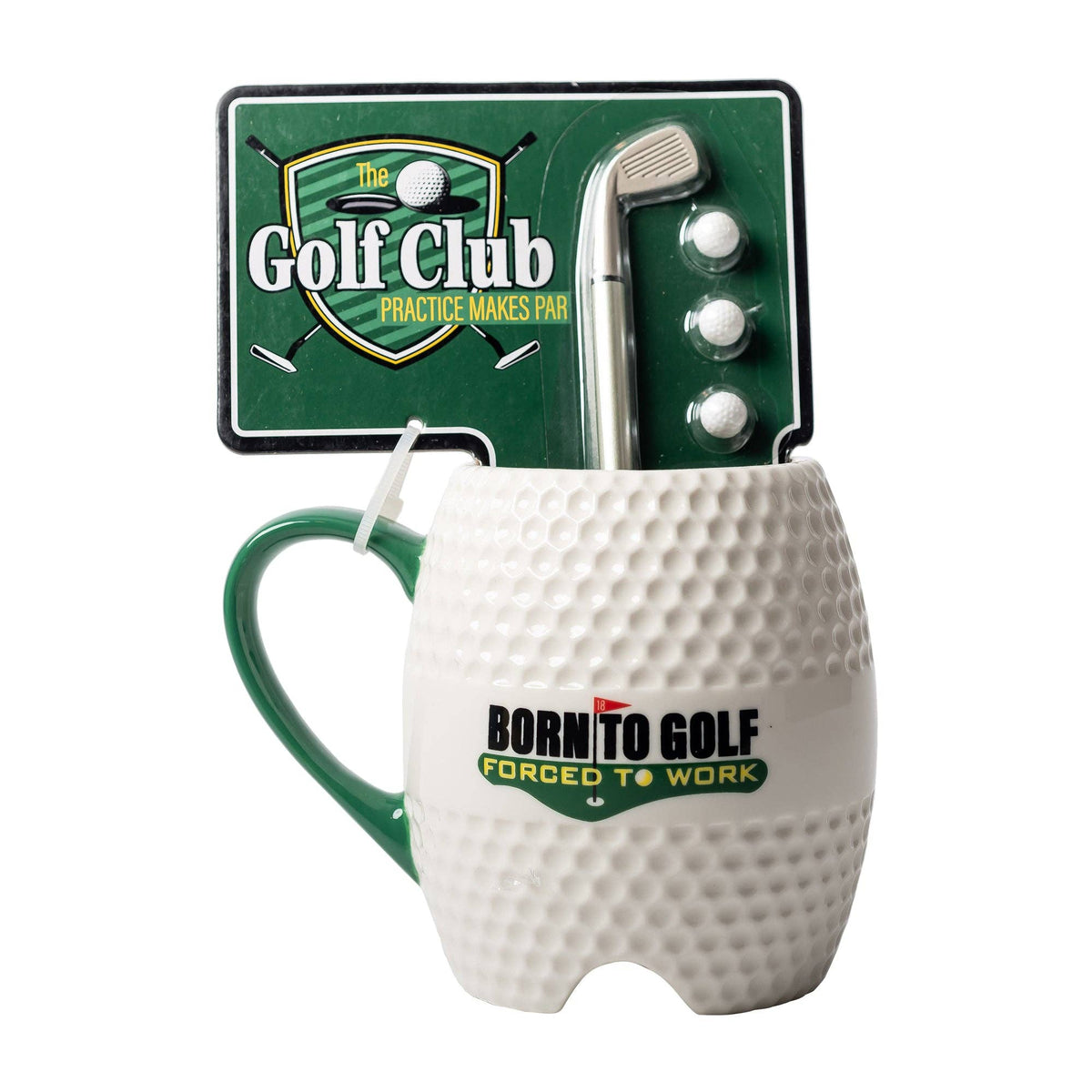 Ensemble mug et stylo Born to Golf