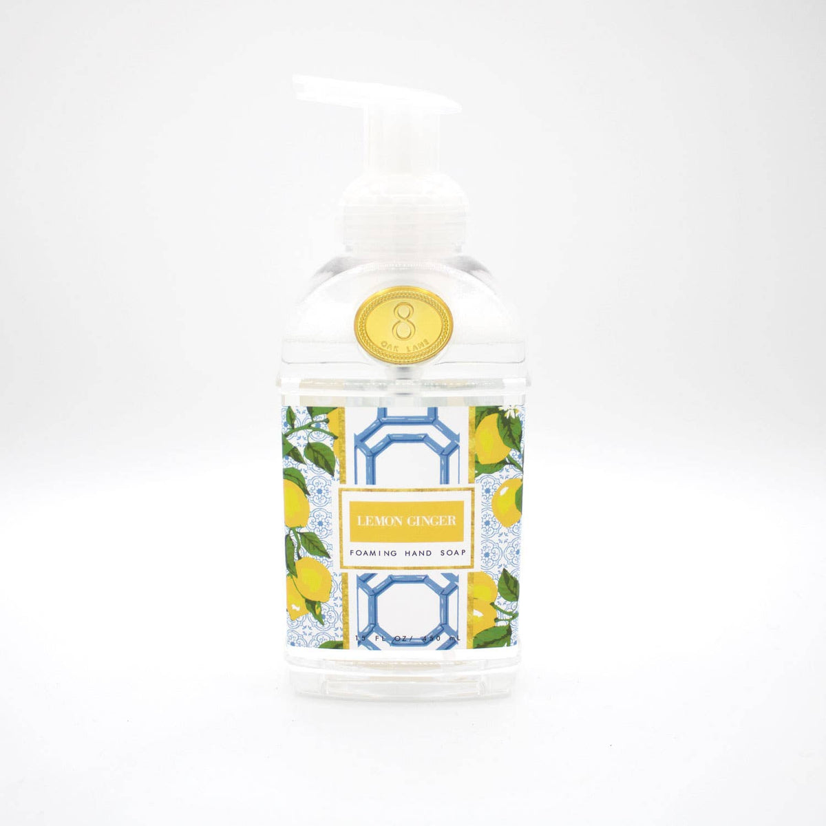 Savon moussant pour les mains au citron et au gingembre, 444 ml