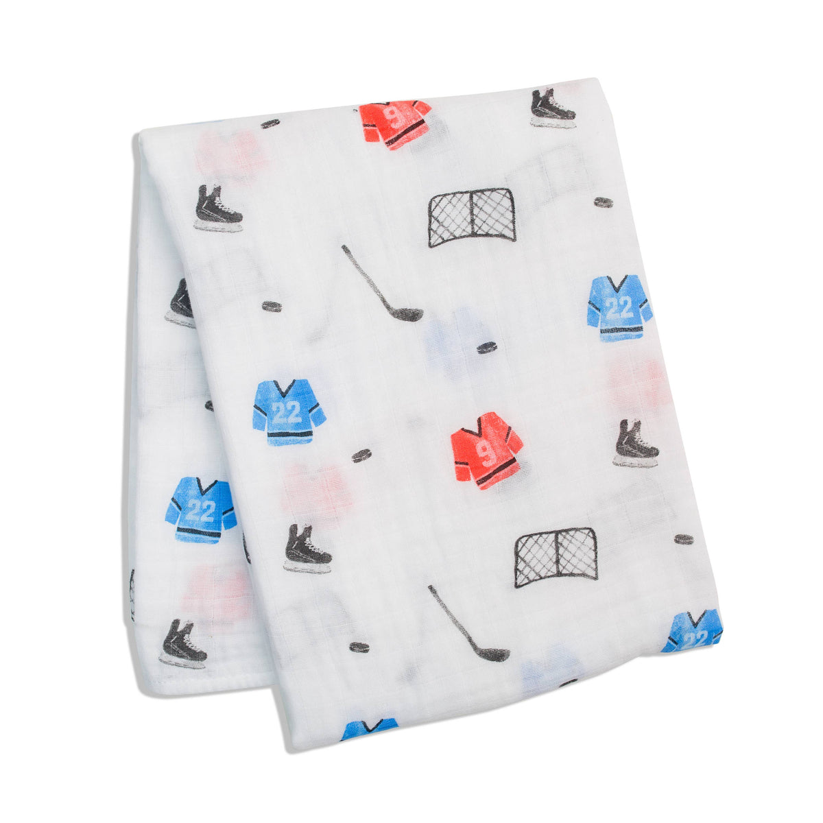 Muslin Swaddle Blanket – Hockey