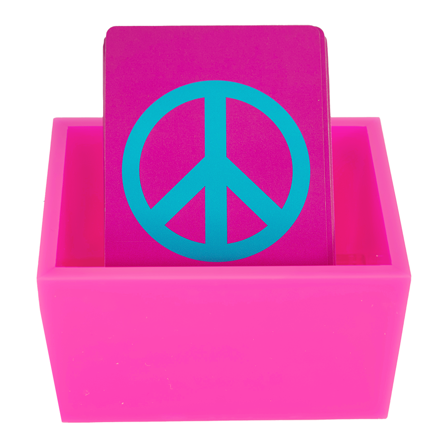 Porte-cartes de jeu - ROSE VIF