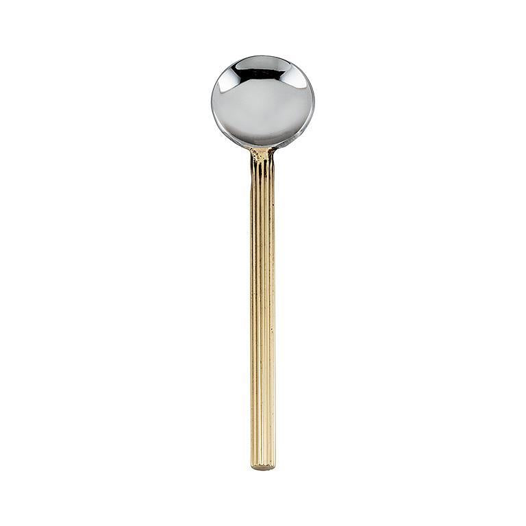 Small Spoon with Rib Handle - Set of 4