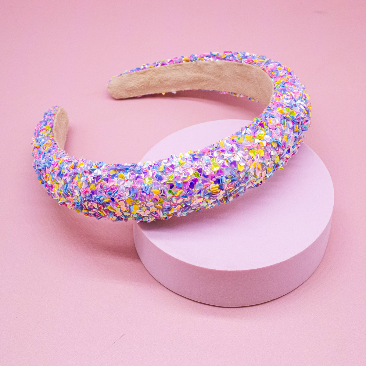 Bandeau rembourré pour enfants - Bandeau à grosses paillettes