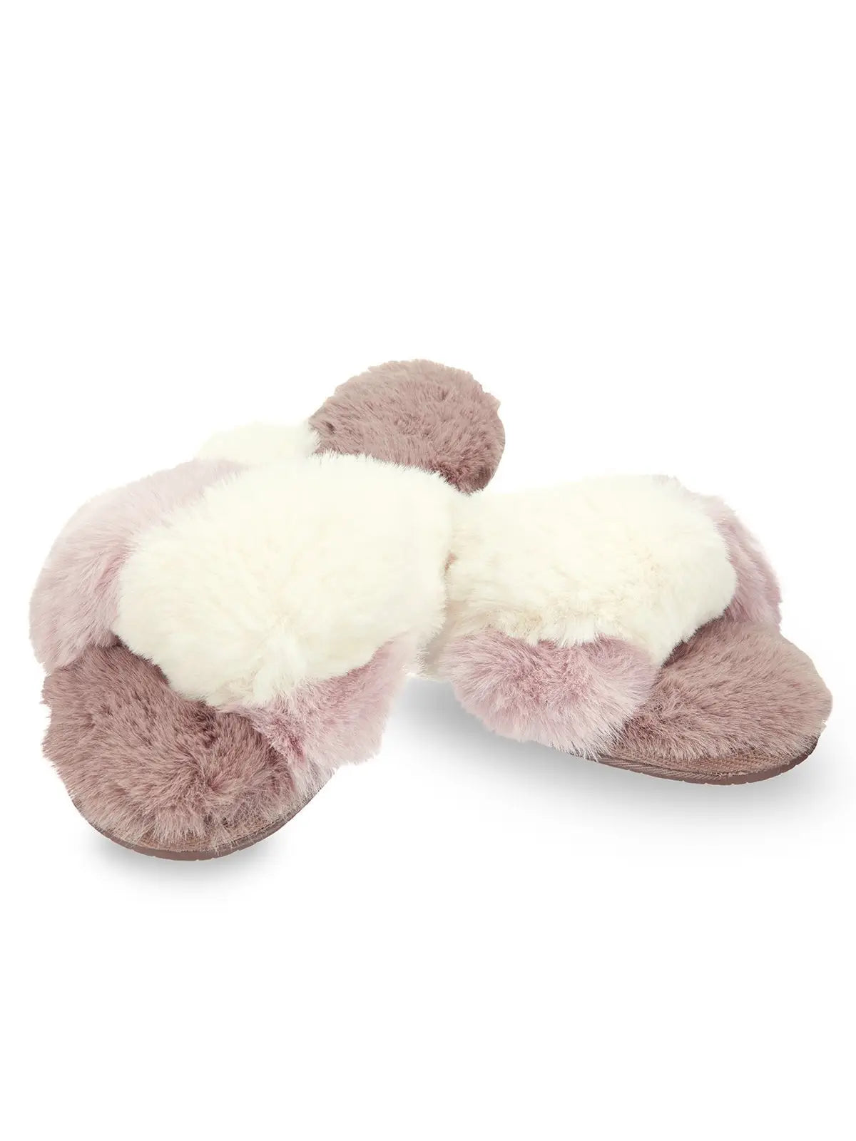 Plush Slippers | Taupe