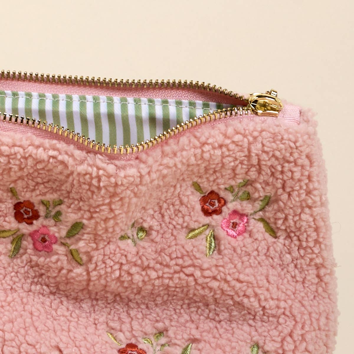Teddy Pouch– Dainty Floral Pink