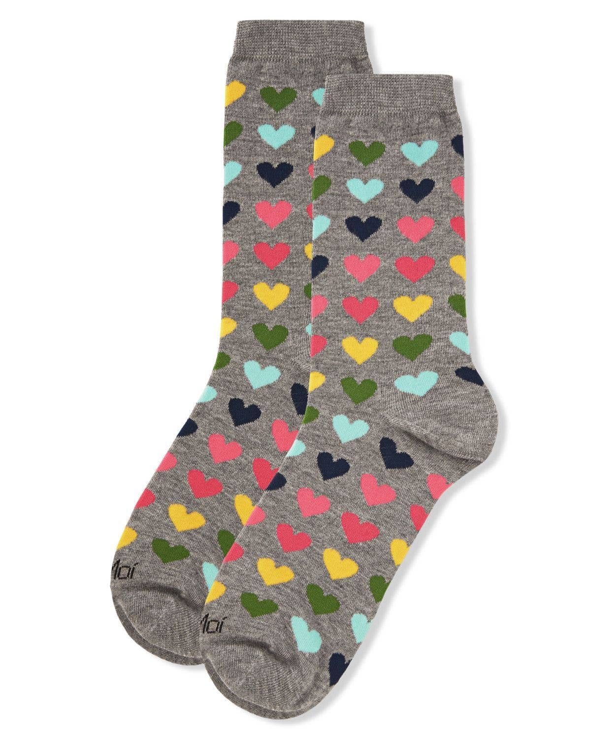 Multicolored Hearts Women's Socks
