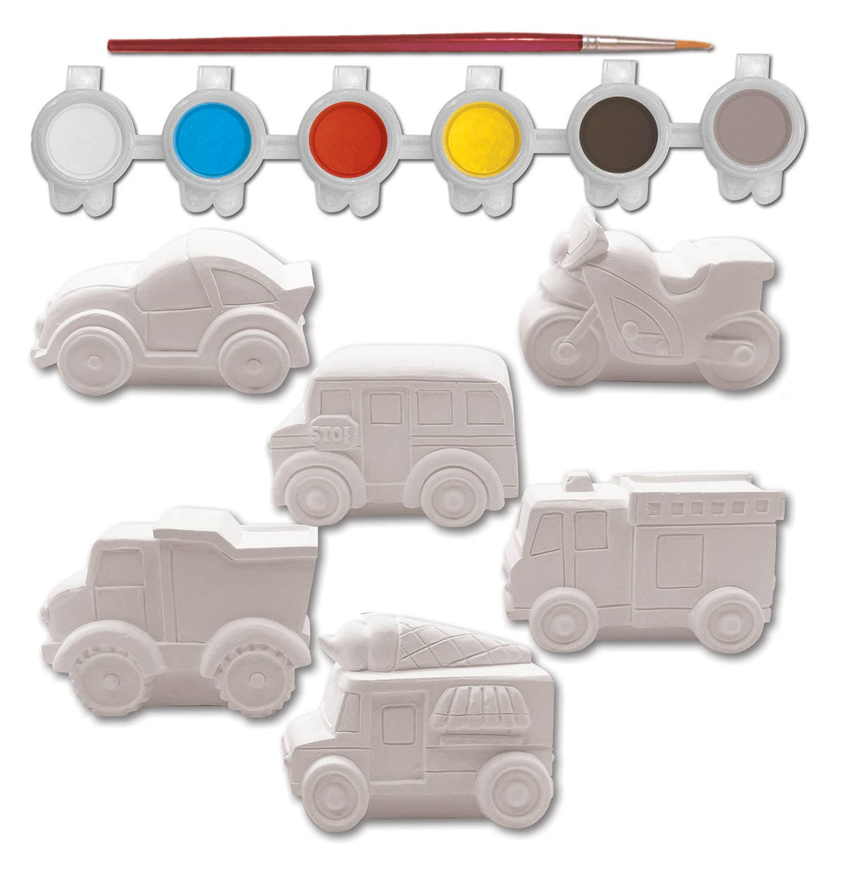 Motor Mania - Plaster Figurine Paint Set