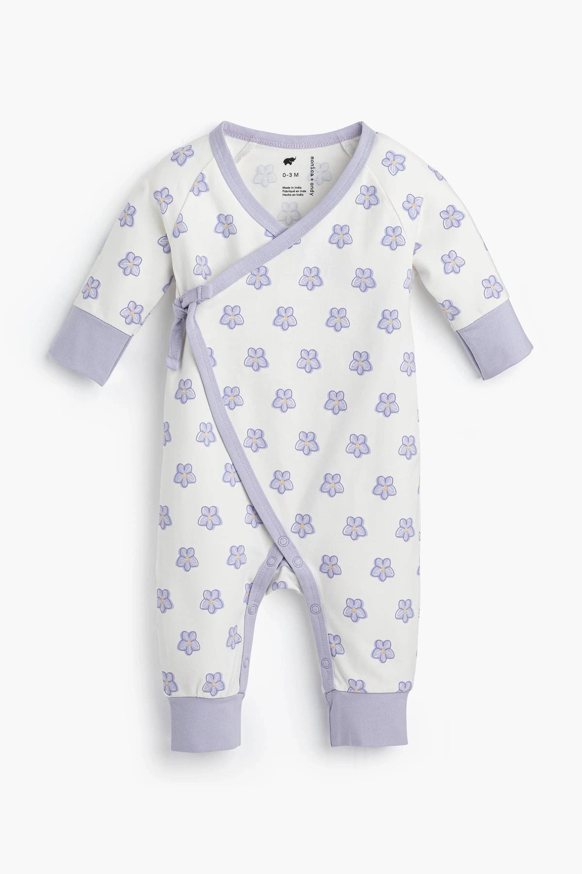 Kimono Tie One-Piece Sweet Violets