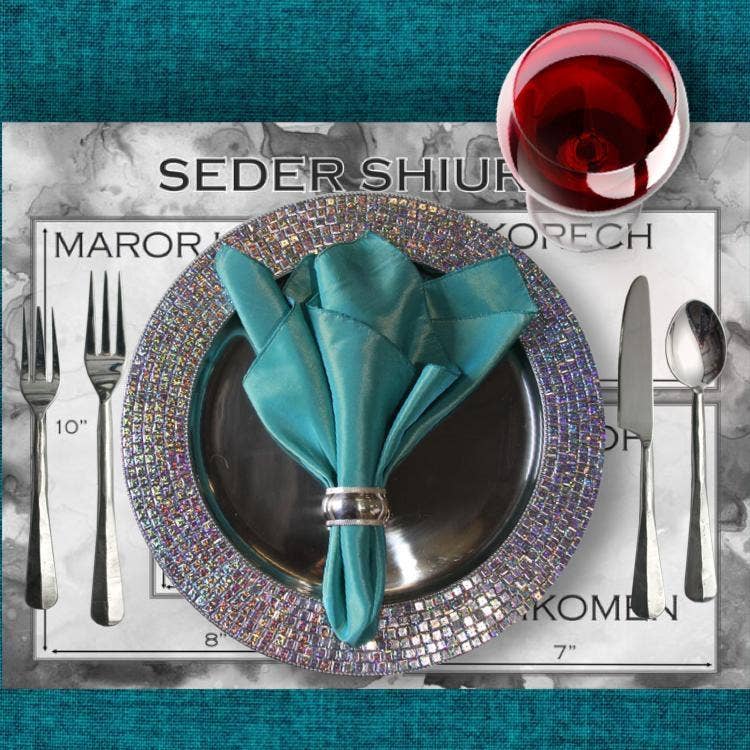 Carte de mesure du Seder - Set de table