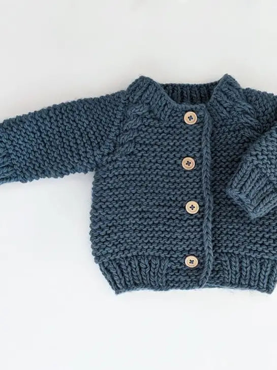 Gilet bébé en point d'ardoise