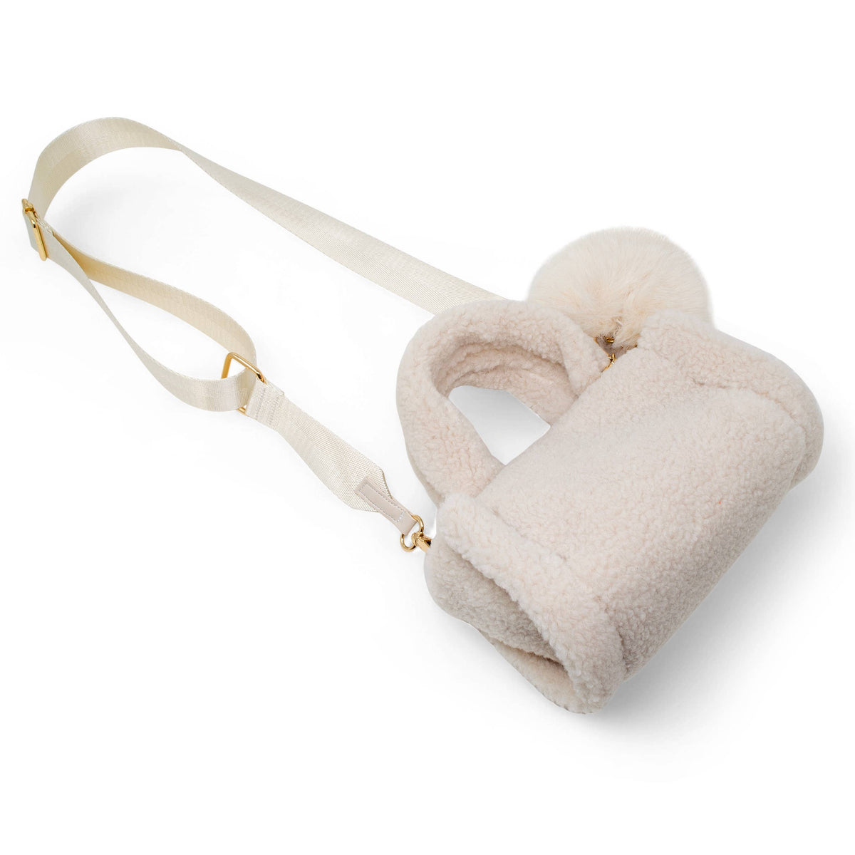 Mini Sherpa HAND Bag: Beige
