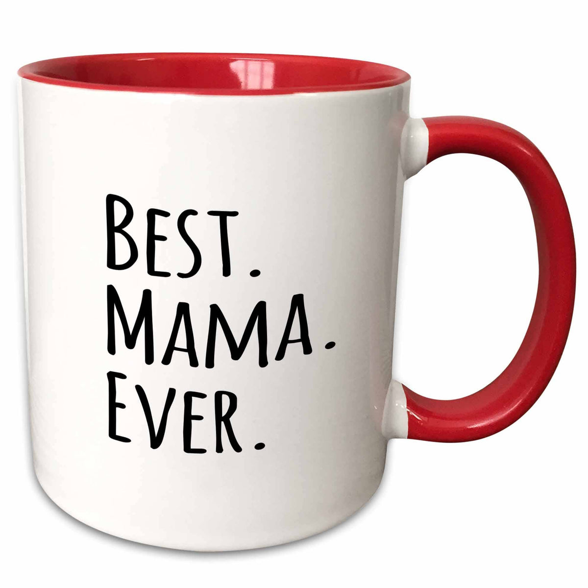 Two-Tone Red Mug Best Mama Ever