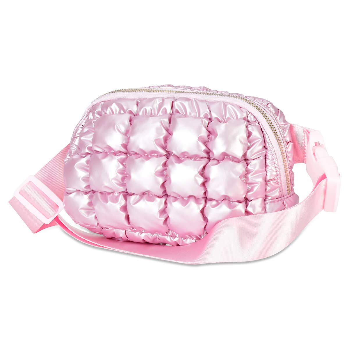 Sac ceinture rembourré Rose givré