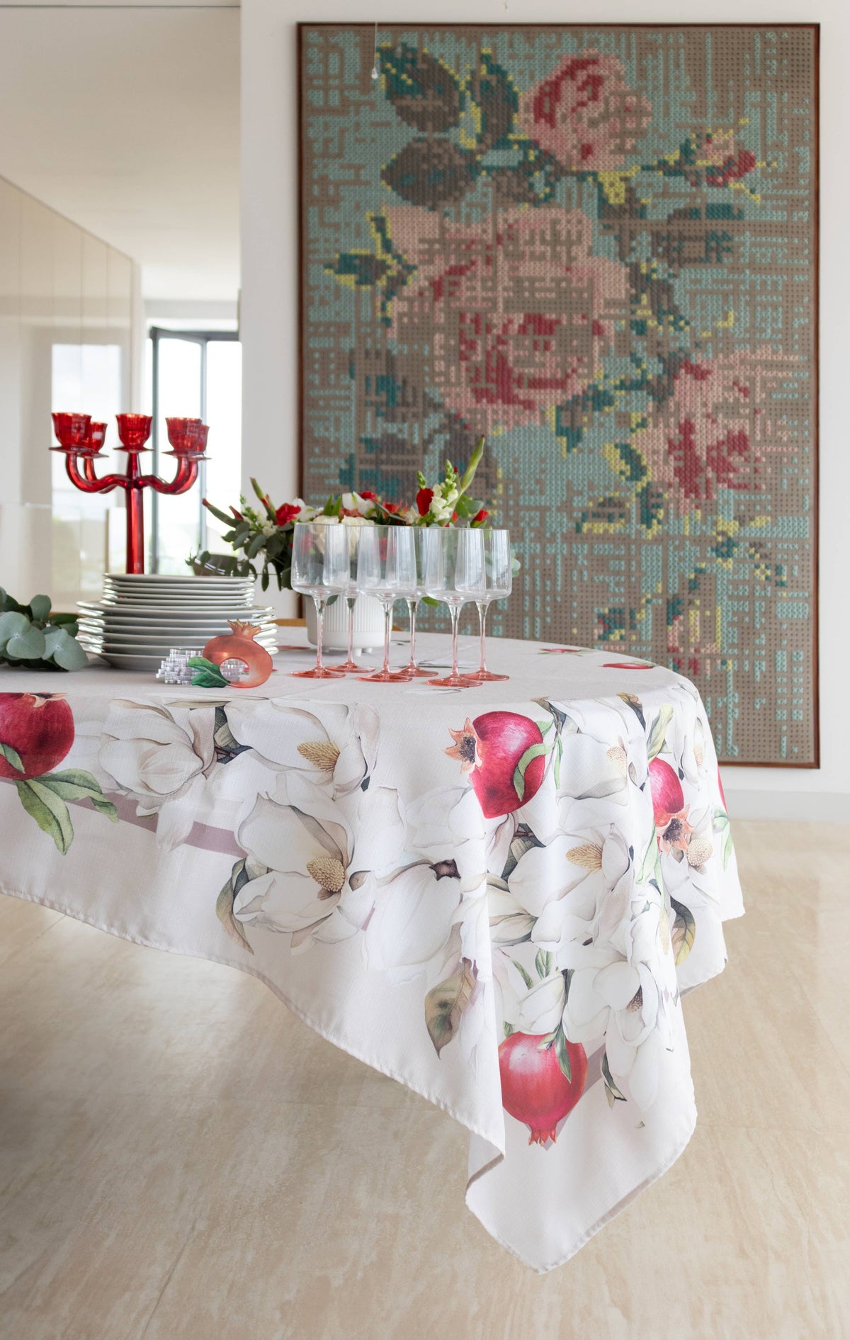 Pomegranate Challah Cover