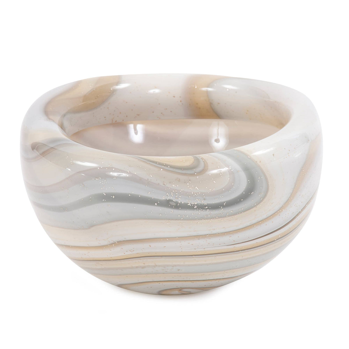 Sand Art Glass Bowl