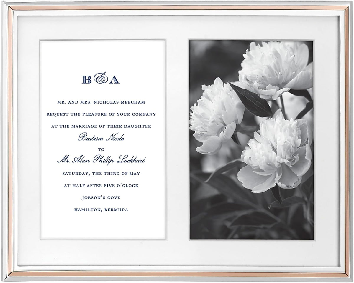 Kate Spade Rose Gold Double 5" X 7"