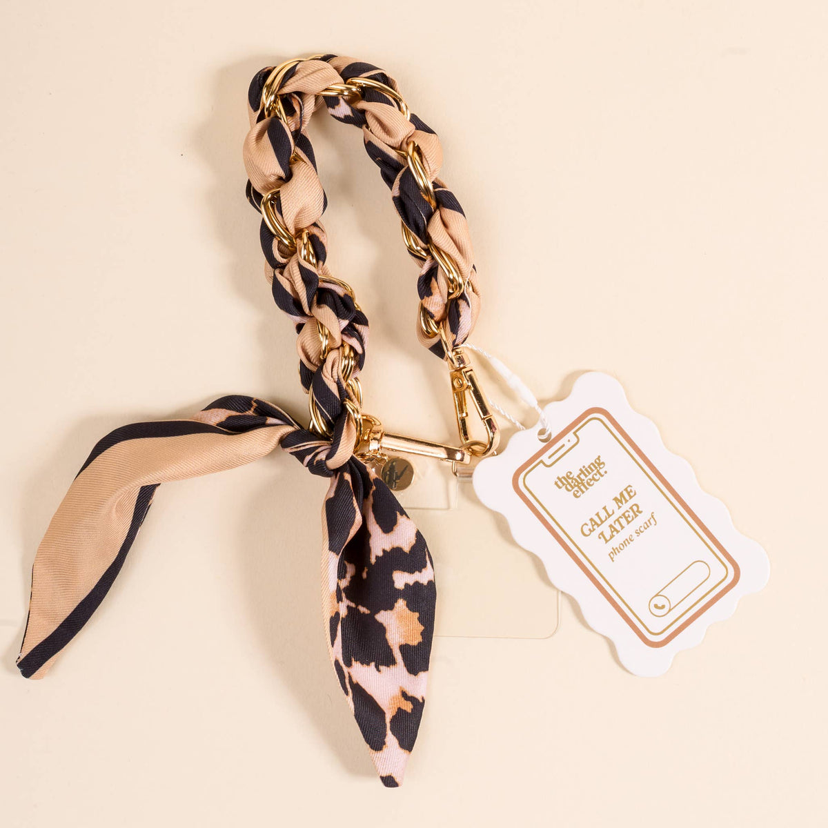 Call Me Later Phone Scarf– Cheetah