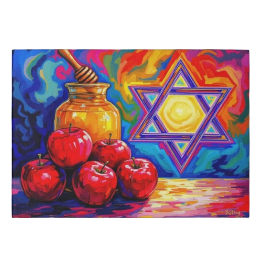 Shana Tova Apple and Honey Cutting/serving tray