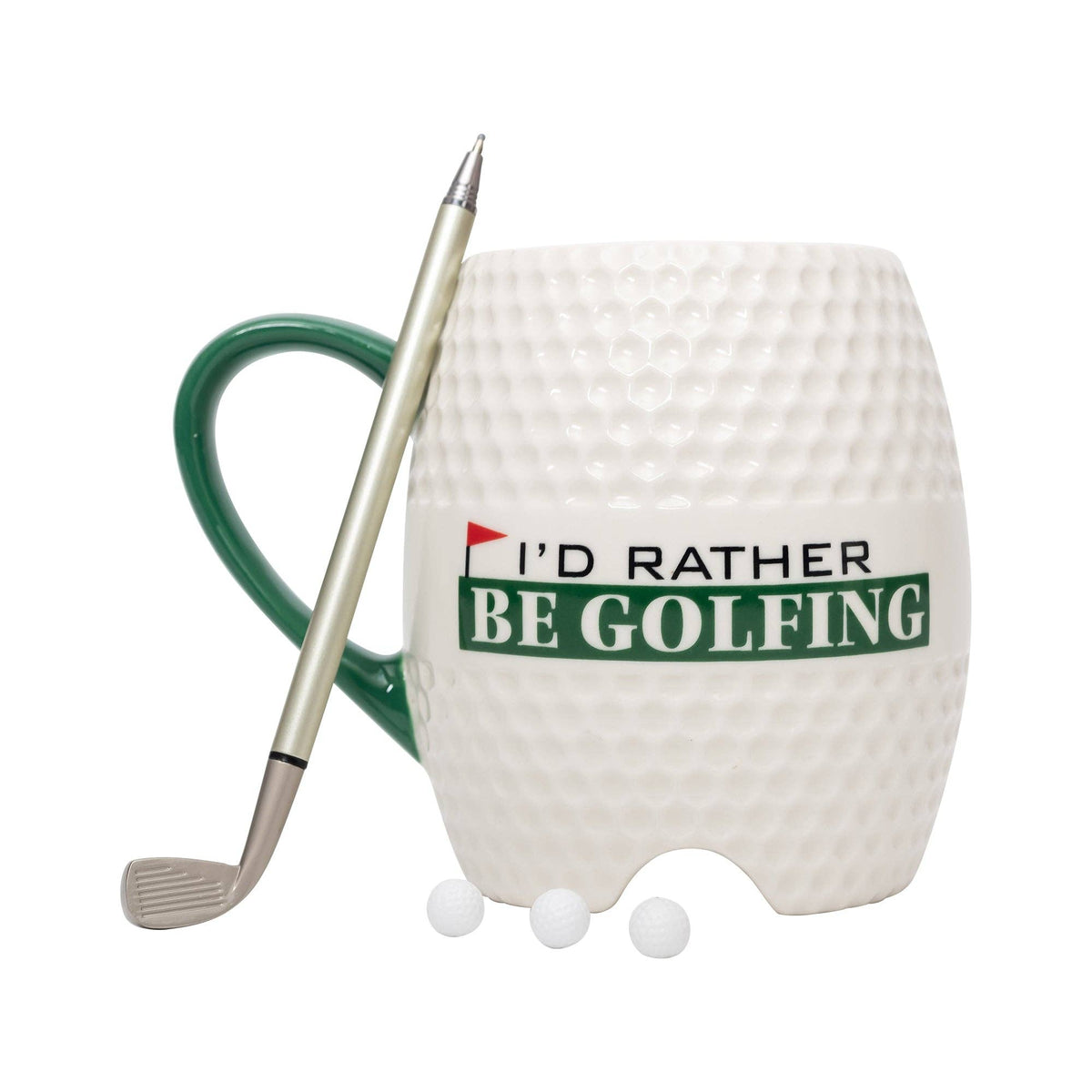 Mug et stylo "Plutôt au golf"