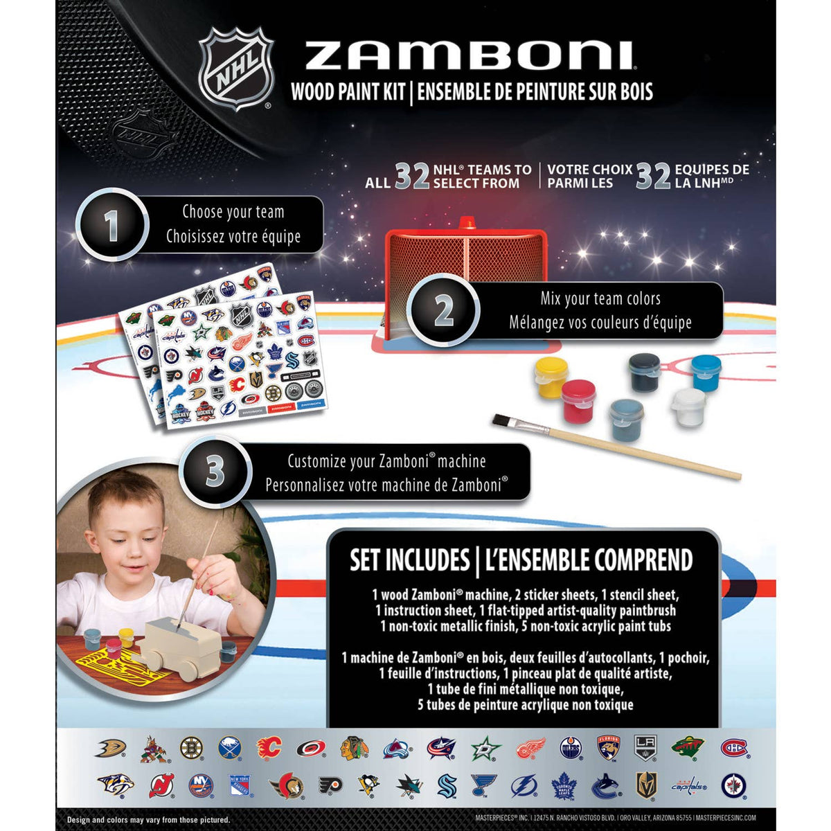 NHL - Kit de peinture pour bois Zamboni