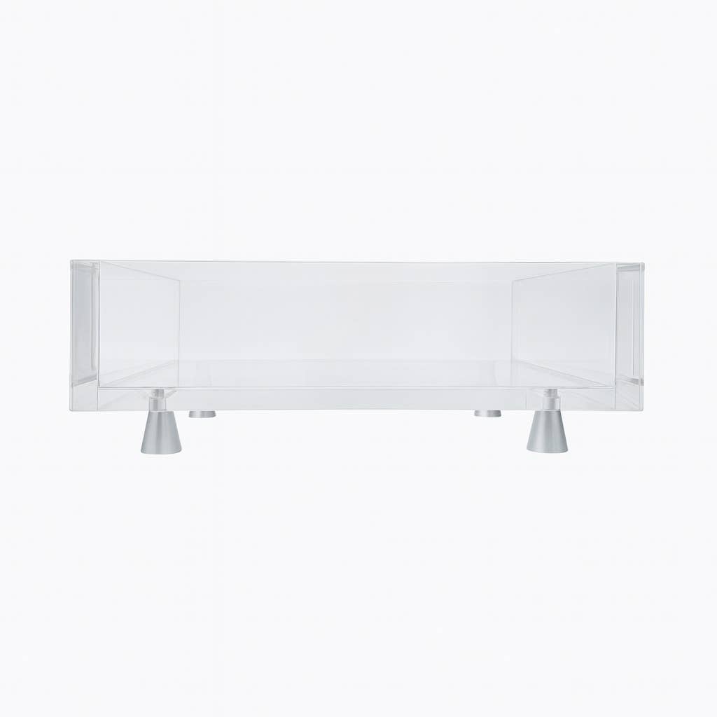 Footed Napkin Holder, Silver - Lunch