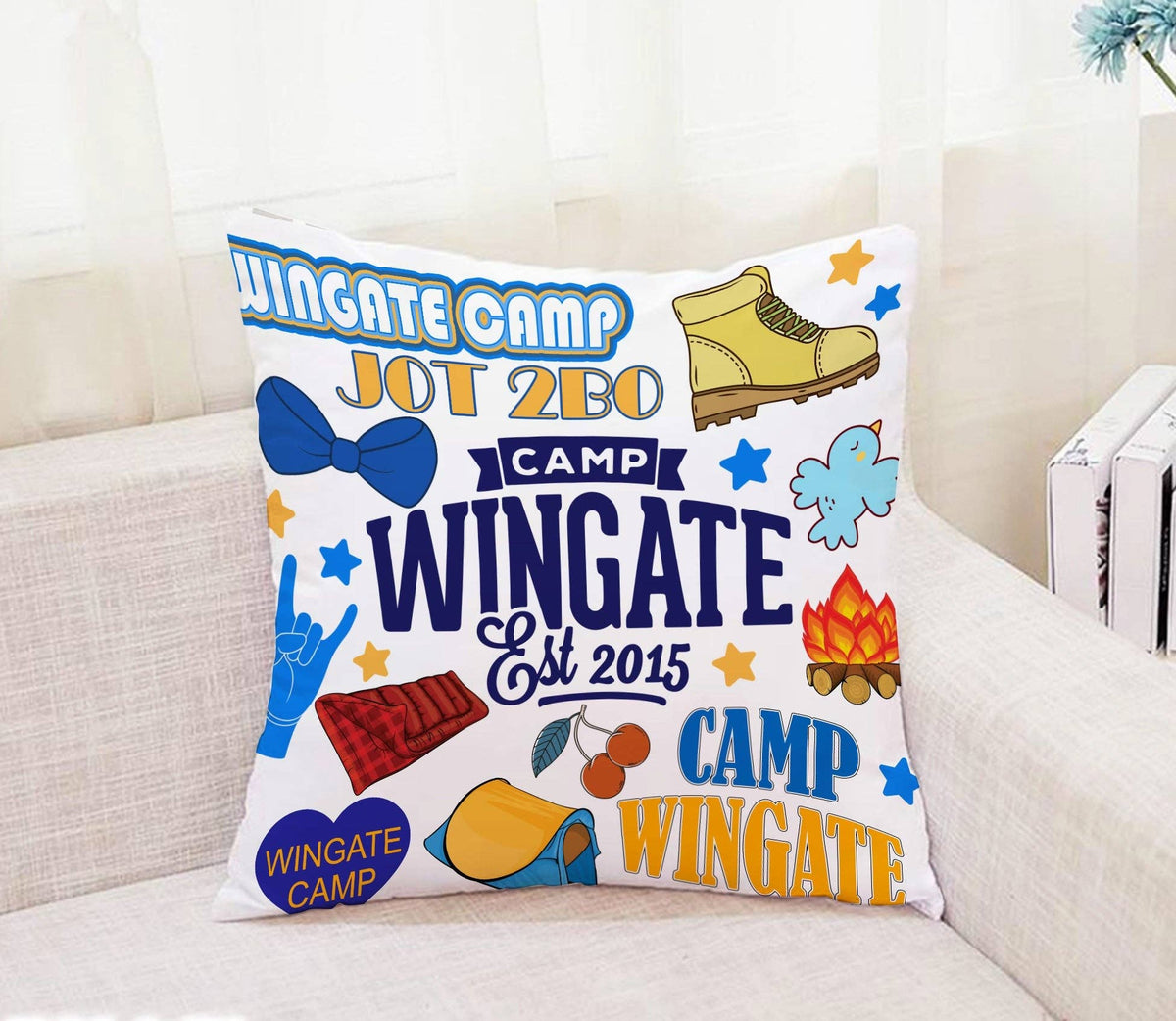 Coussin autographe - Camp Wingate