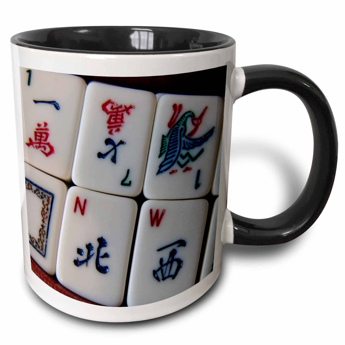 Two-Tone Black Mug Luv Mah Jongg