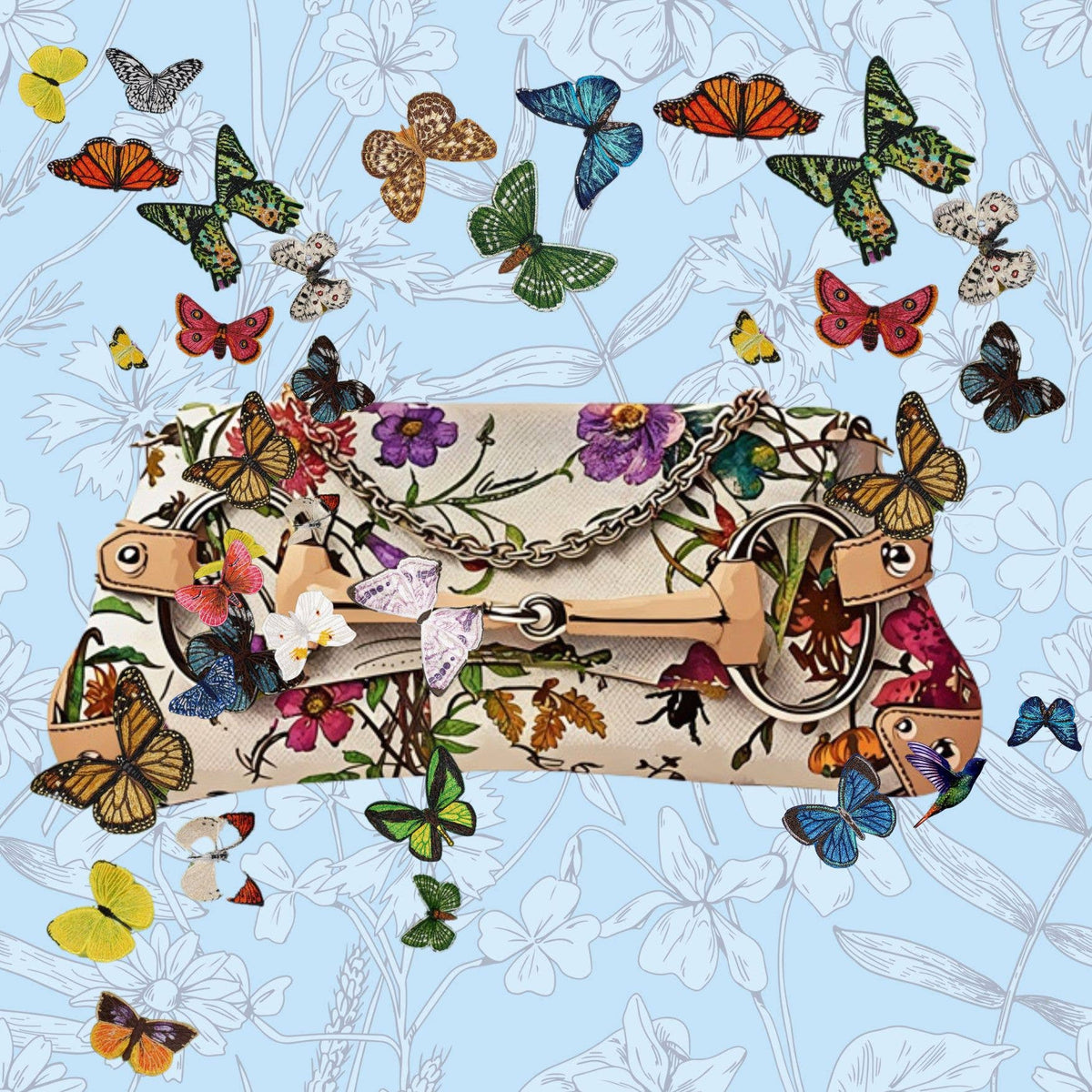 Butterfly Acrylic Vanity Tray