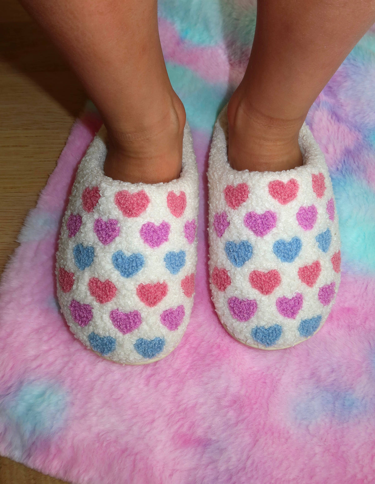 Kids slippers - Pastel Hearts