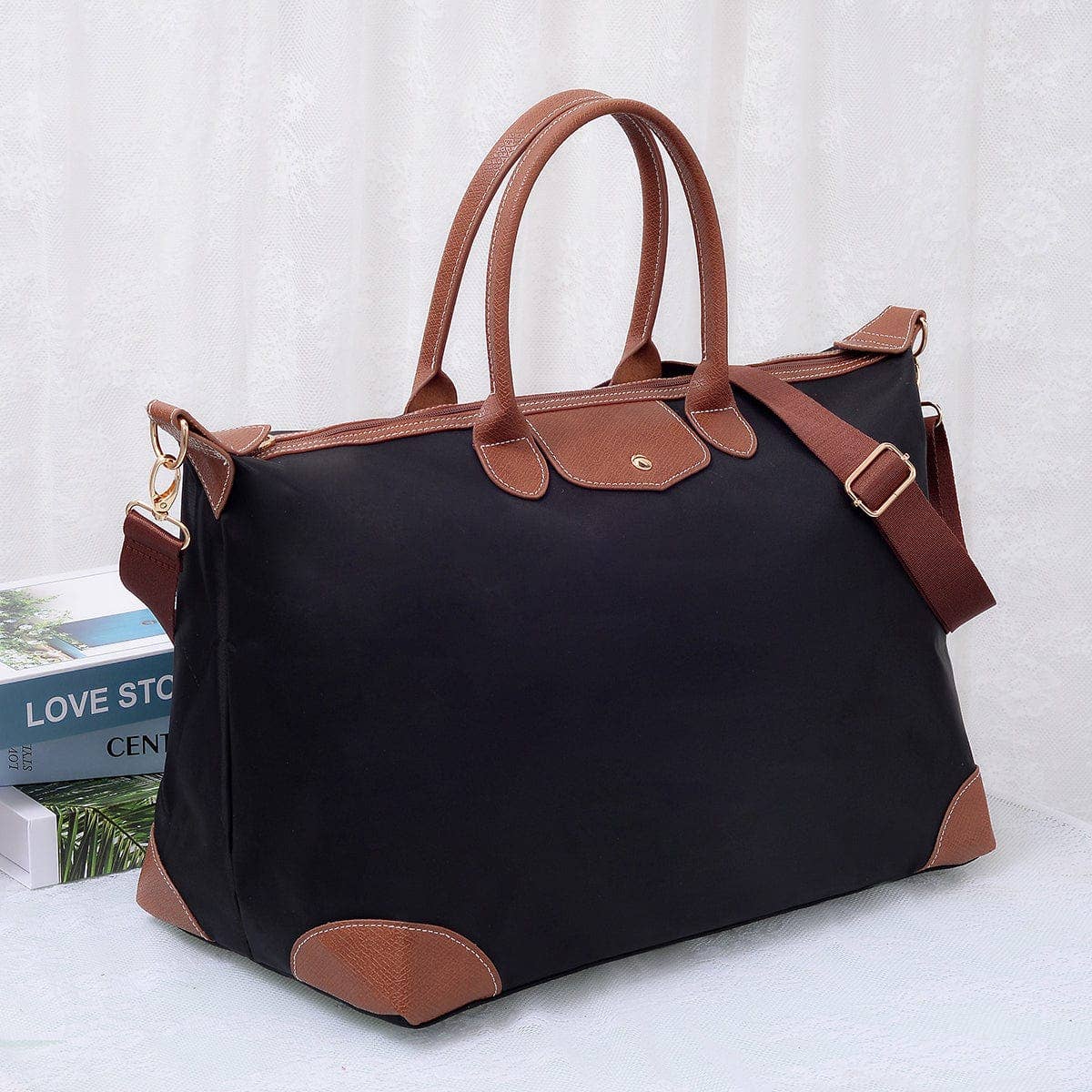Sac de voyage/week-end en nylon noir