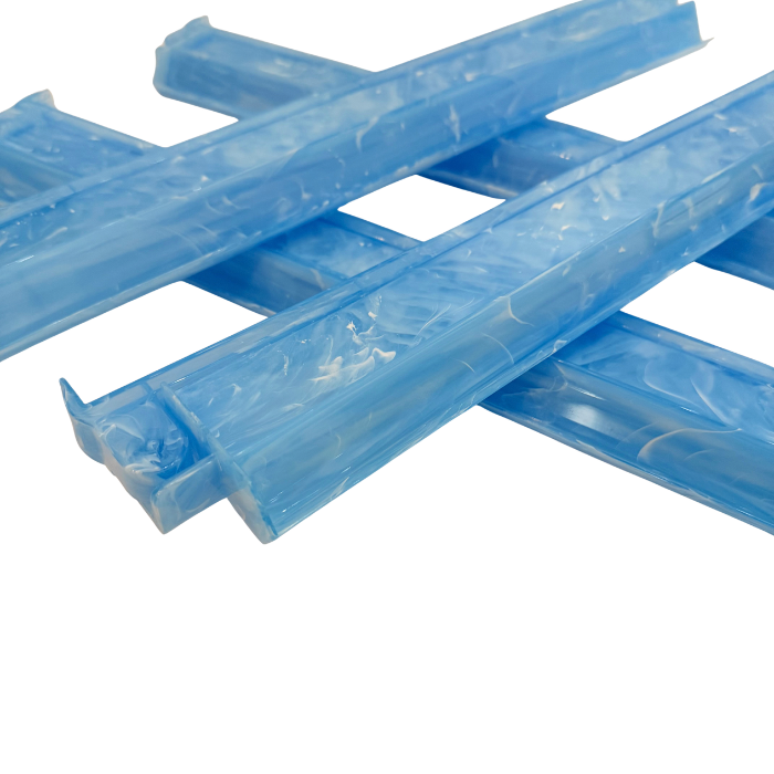 Blue Lace Mahjong Racks & Pushers – Set of 4