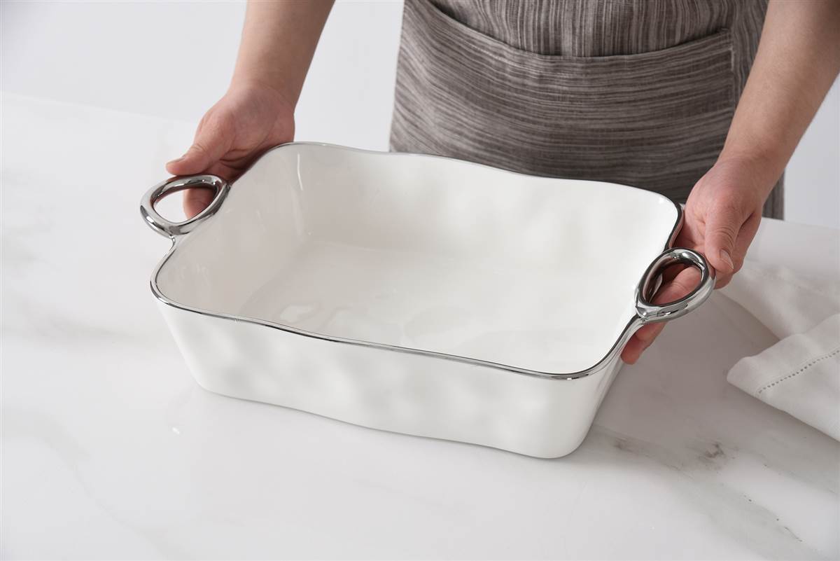Plat de cuisson rectangulaire Pampa Bay - Argent