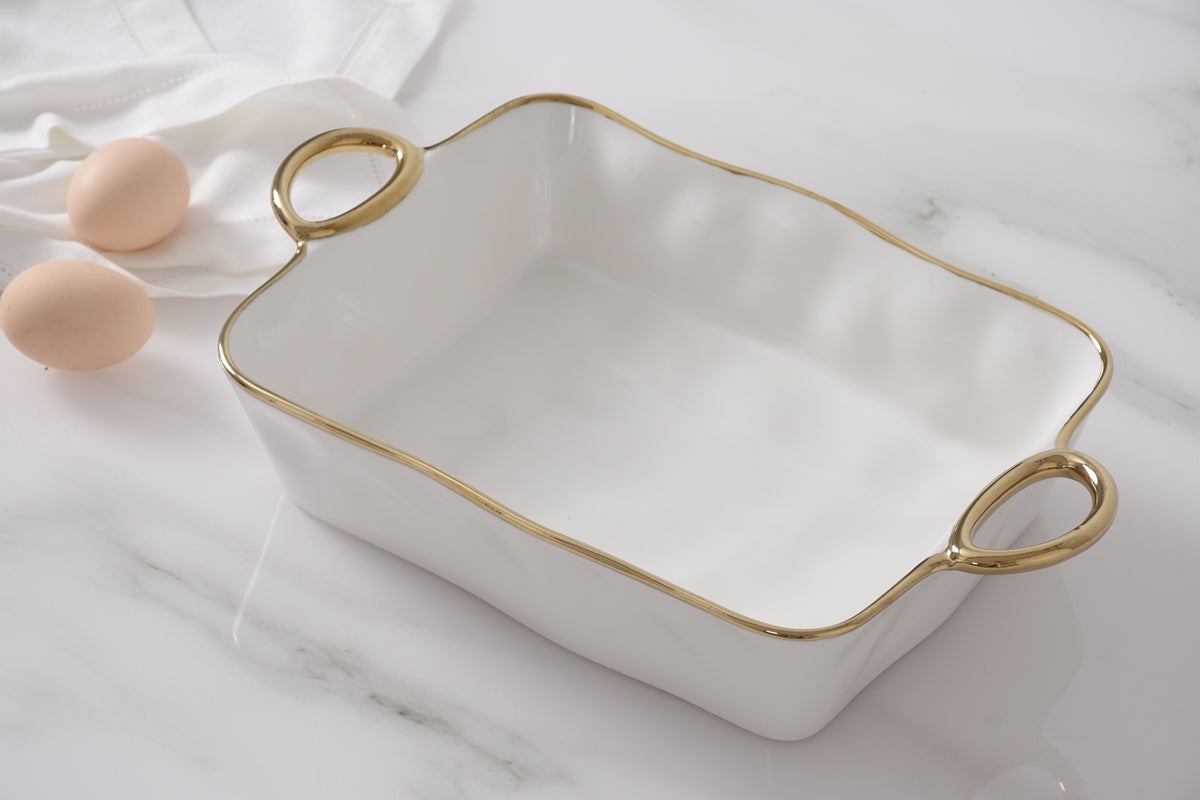 Plat de cuisson rectangulaire Pampa Bay - Or