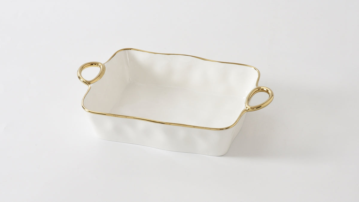 Plat de cuisson rectangulaire Pampa Bay - Or
