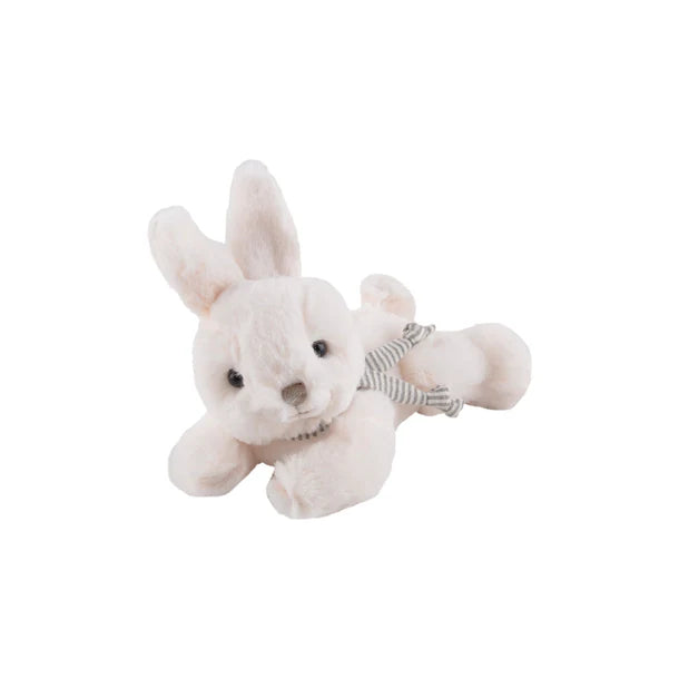 Sleepy bunny with a scarf, white