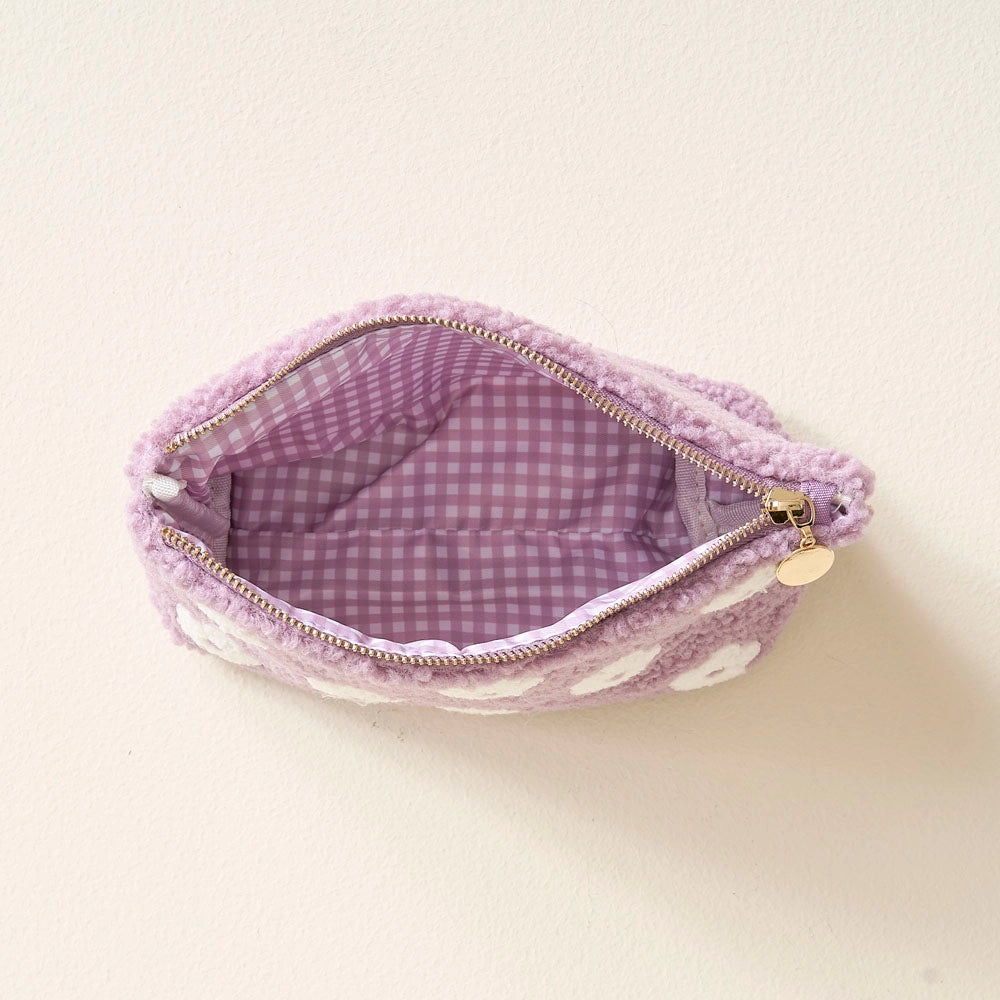 Pochette Teddy - Fleur violette