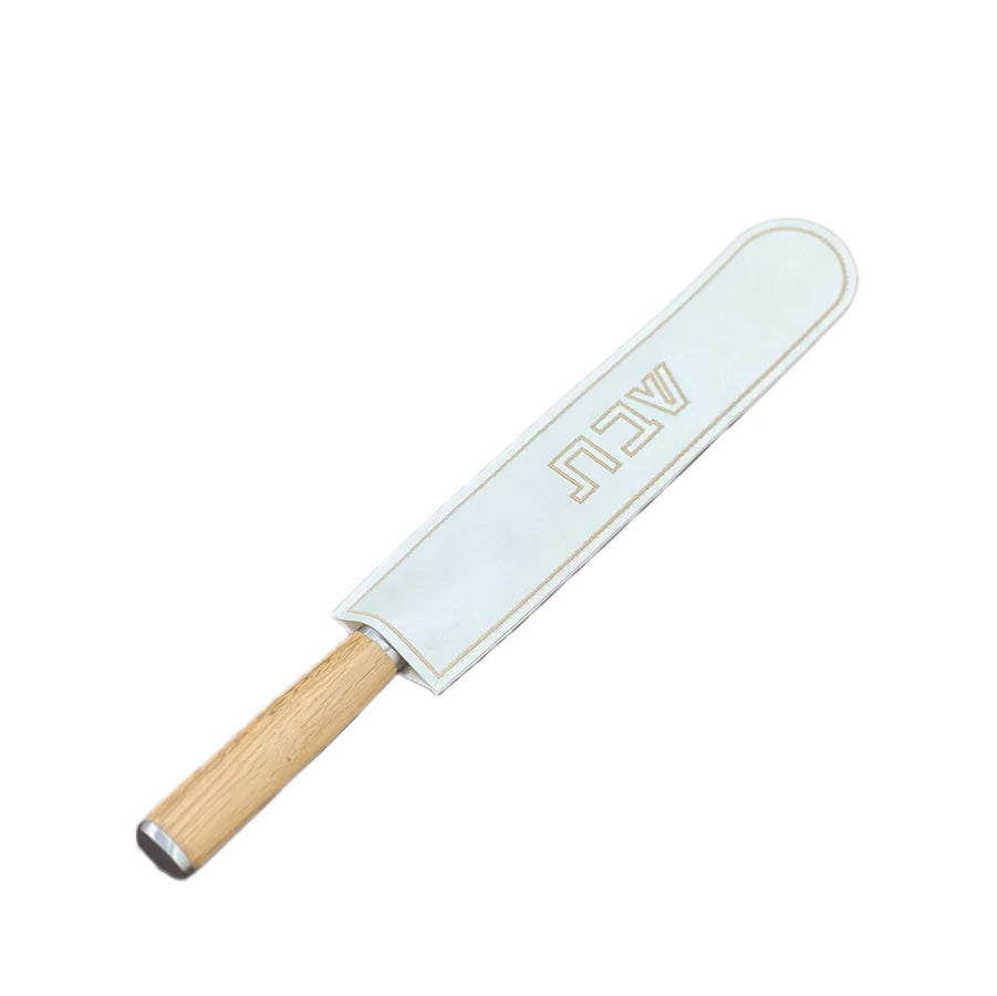 Leatherette Knife Blade Cover - gold