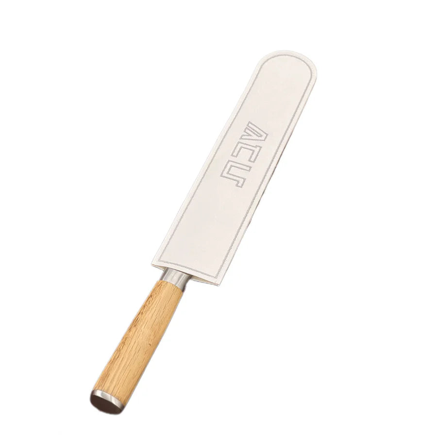 Leatherette Knife Blade Cover - silver
